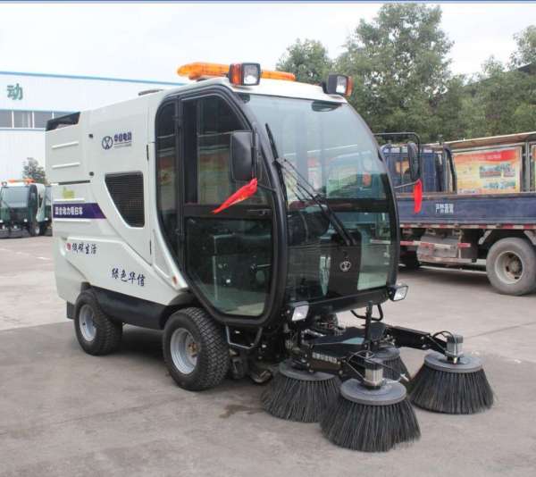 QS4001-HB2100 four brush auto electric street sweeper road sweeper truck